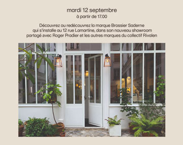 BROSSIER SADERNE INAUGURE SON NOUVEAU SHOWROOM A PARIS ! 