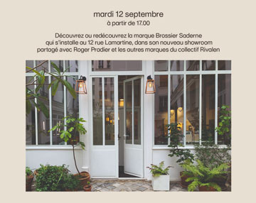 BROSSIER SADERNE OPENS ITS NEW SHOWROOM IN THE HEART OF PARIS!
