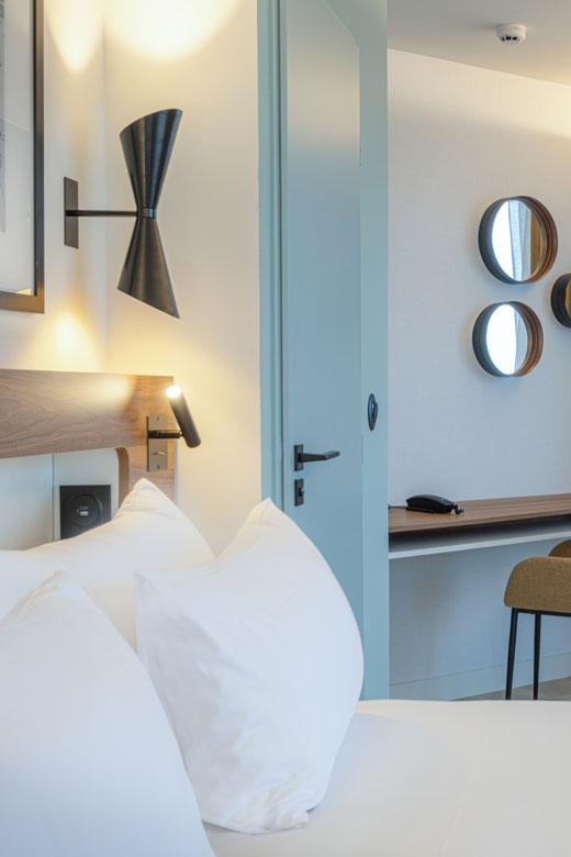 ©Erwan Fiquet Brossier Saderne Lighting fixtures at Radisson Blu Grand Hôtel**** & Spa Malo-Les-Bains